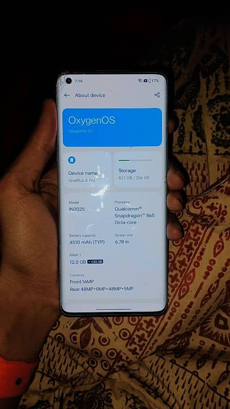 (One Plus 8 Pro)(256Gb) (Dual SiM) (ptA Approved) 7