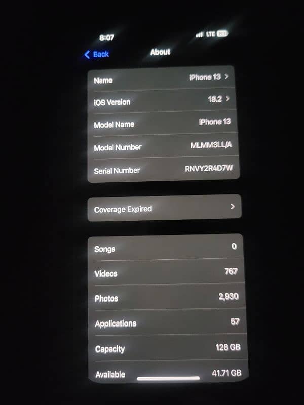 iPhone 13 128gb jv 10/10 bh 84%sim non active waterpack 2