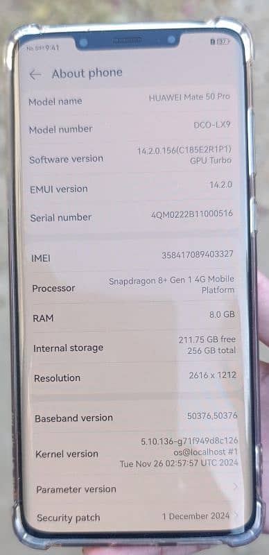 Huawei Mate 50 pro duel sim working 5