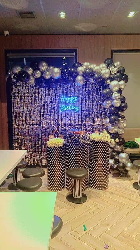 Baloon decor/mehndi decor/Catering/ Dj sound/light decor 18