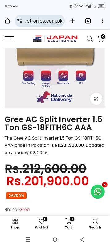 GREE inverter 1.5 ton 2