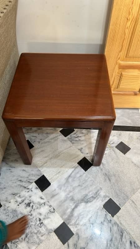 two center table almost new pure wood 1