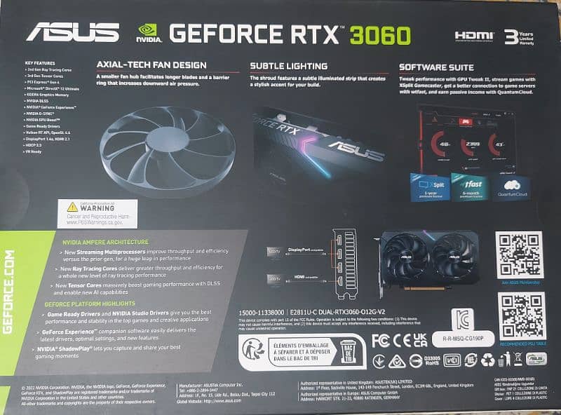 Asus Dual OC RTX 3060 12GB (Brand New - Sealed) 1