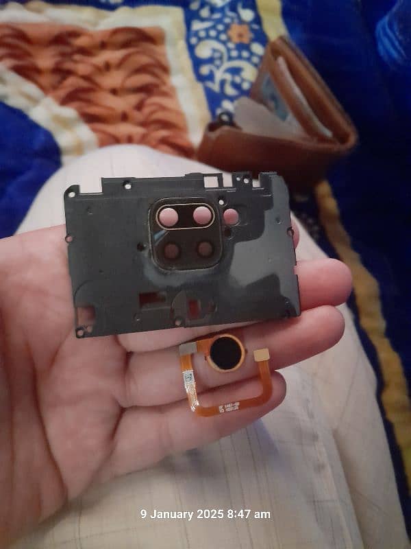 redmi note 9 camera glass and finger print original ha 2