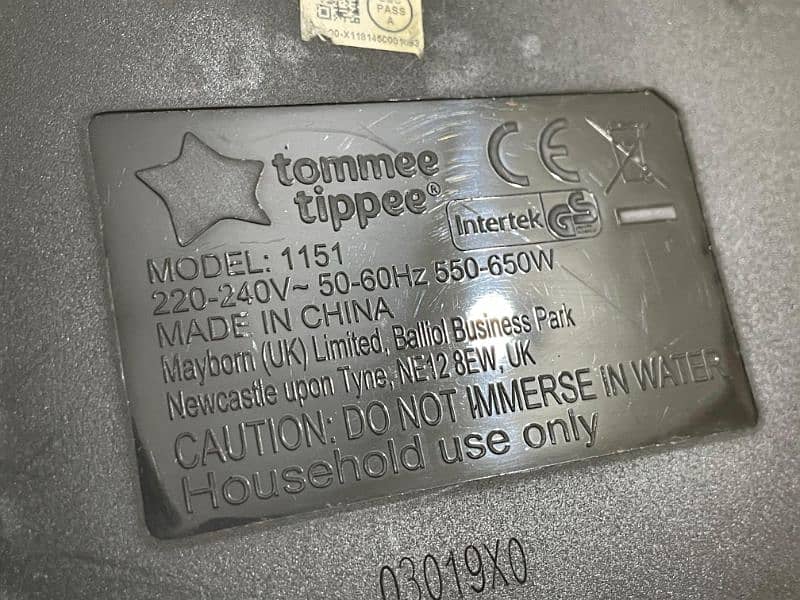 Tommee Electric Tippee Feeder Sterilizer, Imported 3