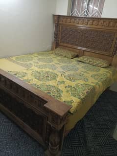 king size bed for sale with dressing table & 2 side tables