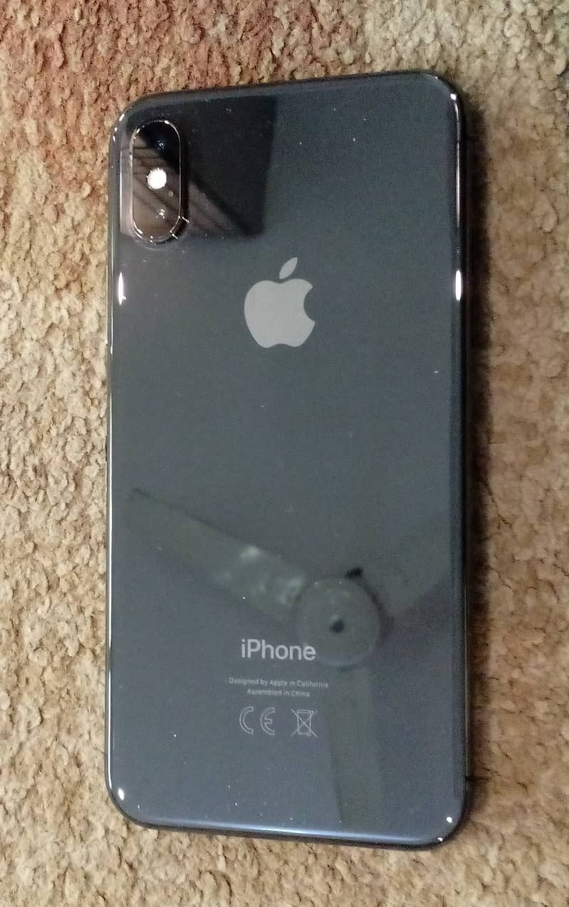 iPhone X 64GB Non-PTA Black Colour + Charger + Grey Silicon Cover 1