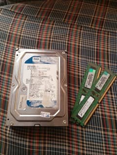 Hard drive 160 GB +  ddr3 4 GB ram