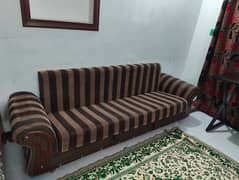 Sofa cum bed,bed set with two side tables and dressing