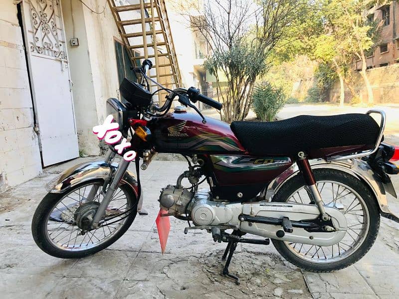 Honda 70 Red color best and clean condition 2