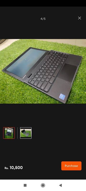 Lenovo Chromebook 100E - 4GB RAM DDR4 - 32GB SSD EMMC - 16.6" Screen 3