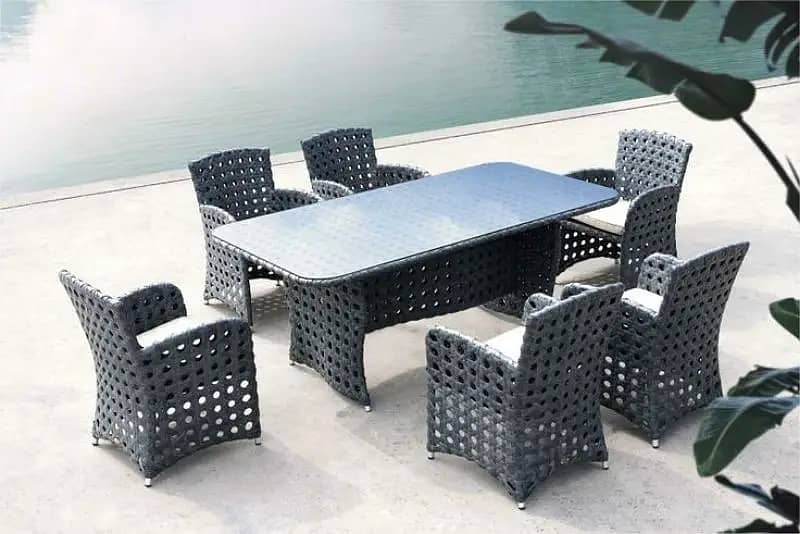 Garden chairs/rattan sofa sets/dining tables/UPVC outdoor furniture 7