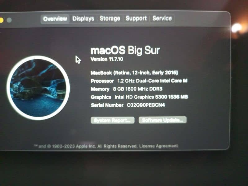 MacBook 8,1 | 12- inch | Intel Core M 1.2 GHz Processor | 8 GB 7