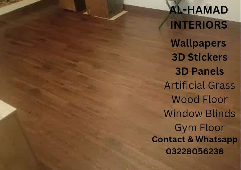 Pvc Vinyl Floor Tiles & Wood Floor. 1