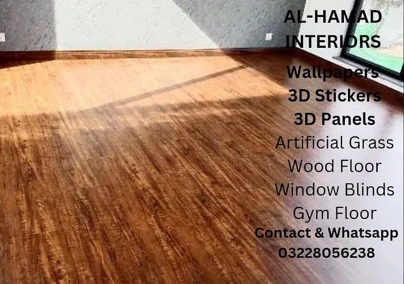 Pvc Vinyl Floor Tiles & Wood Floor. 2