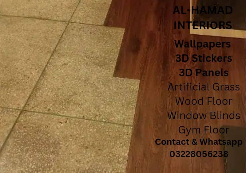 Pvc Vinyl Floor Tiles & Wood Floor. 8