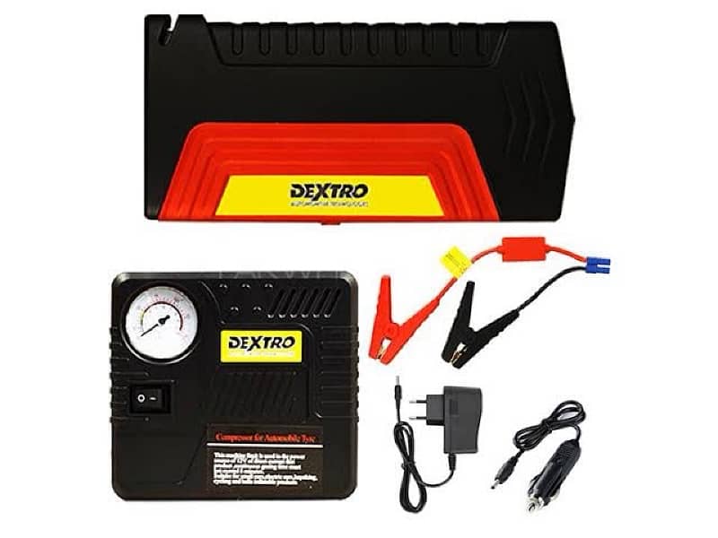 Dextro Powerbank Jump Starter With Air Pump Compressor 0