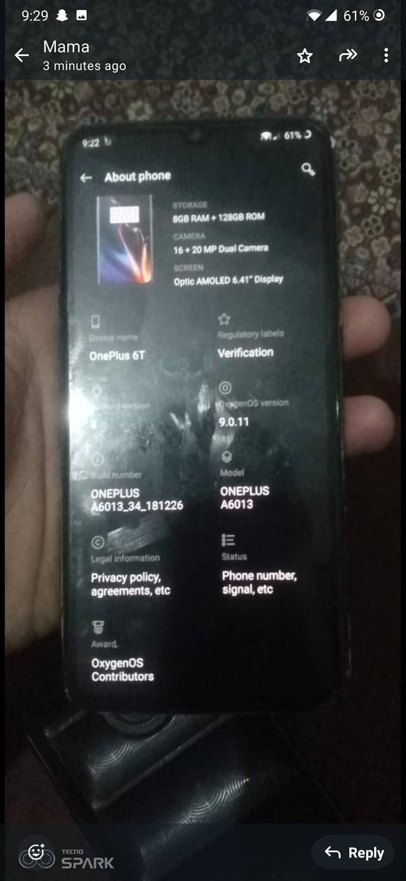 One Plus 6T 2