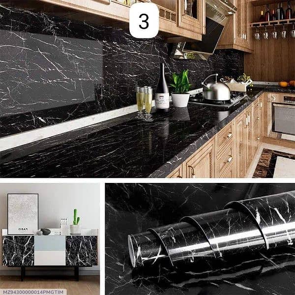 Decorative sheets For kitchen || look like a real Marble 0