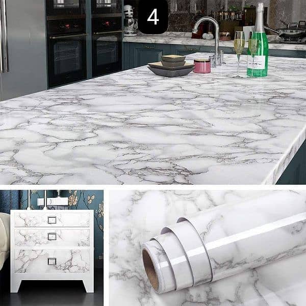 Decorative sheets For kitchen || look like a real Marble 3