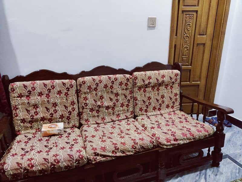 Original Wood sofa set 0