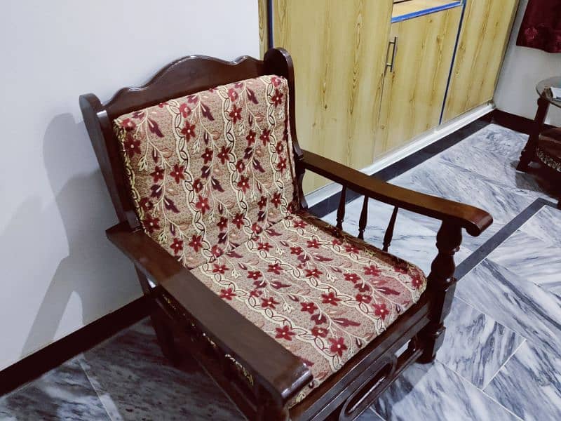 Original Wood sofa set 1