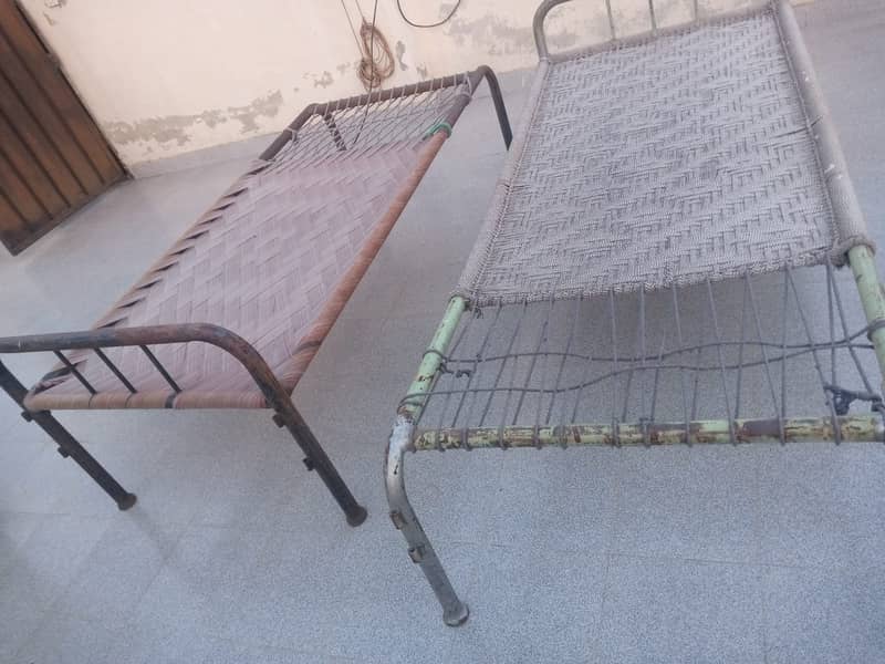 Iron charpai munjh charpai nylon 3