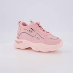 ladies high sole sneakers - hld - pink 525