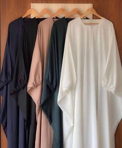 Full Abayas for women different color black skin white