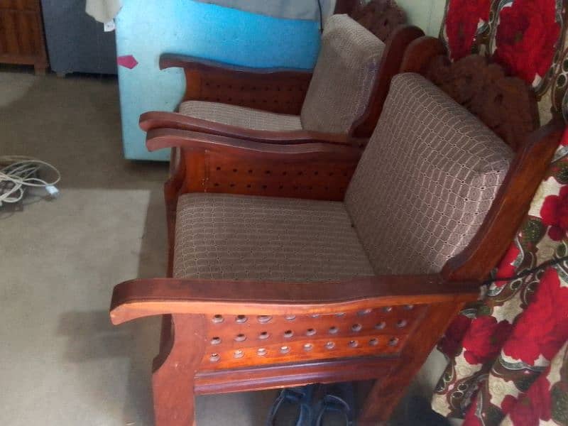 sofa set chairs 2 adad for sale 3