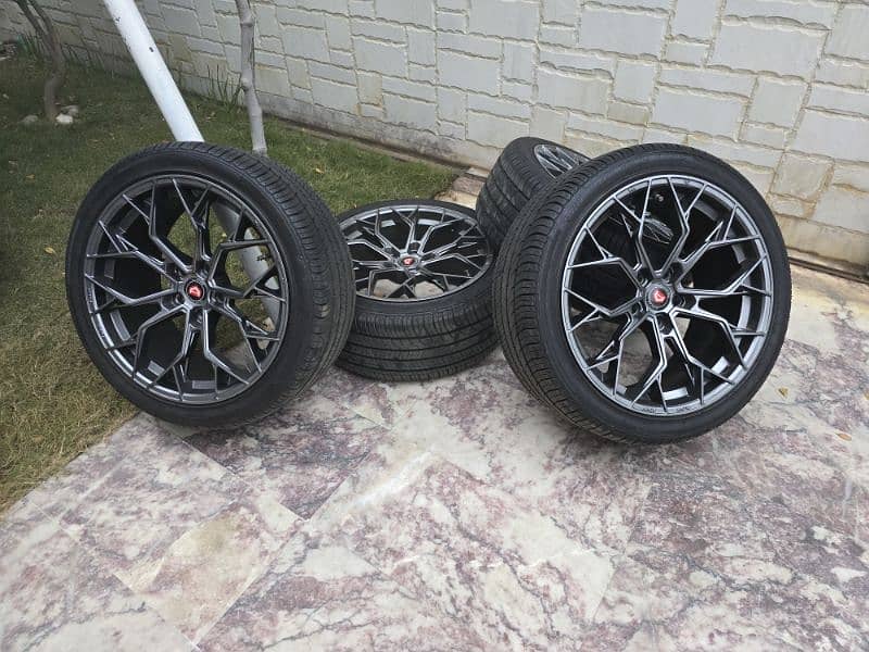 18 inch Rims 5x112 PCD with Tyres 1