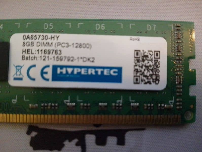 8GB PC3-12800 Ram Module (DDR3) 2