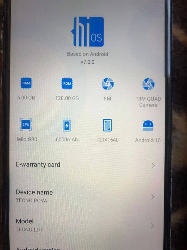 6/128gb Tecno Pova in good condition 7