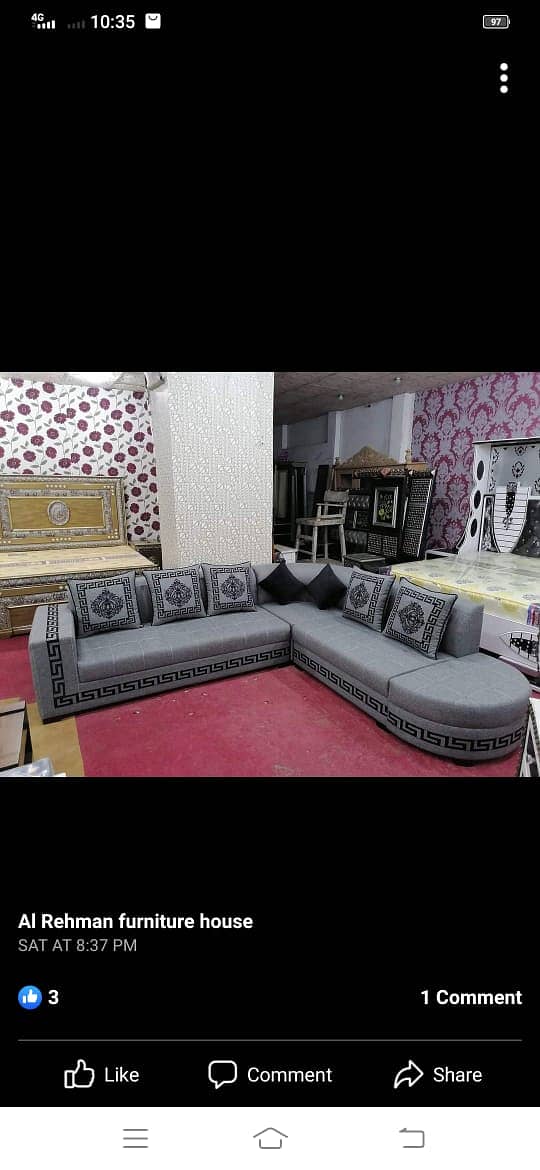 Sofa set\L shape sofa\6 seater sofa\wooden sofa\sofa cum bed 4