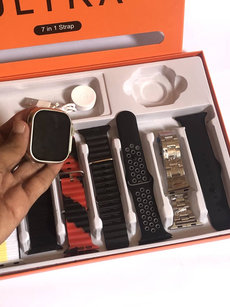 Smart Watch with 7 Straps | Fitness Tracker & Bluetooth Connectivity 2