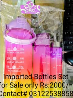 Imported Beautiful Water Bottles Set & Groceries for Sale