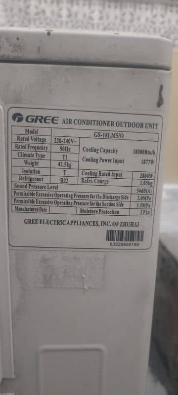 gree split ac for sale 1.5 ton 1