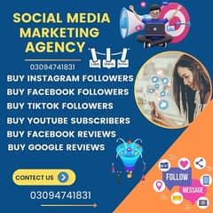 Social media Marketing/TikTok Followers Instagram Likes YouTube Suscr