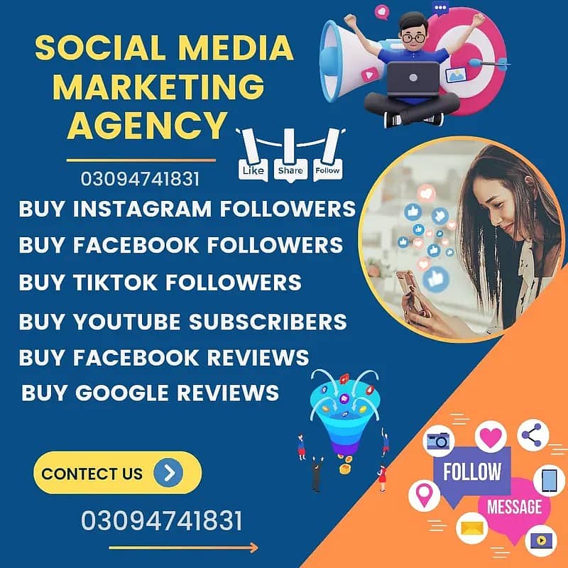 Social media Marketing/TikTok Followers Instagram Likes YouTube Suscr 0