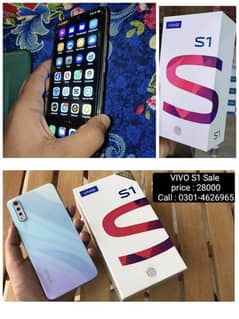 Vivo S1 Mobile Sale Original Box and Mobile 10/10