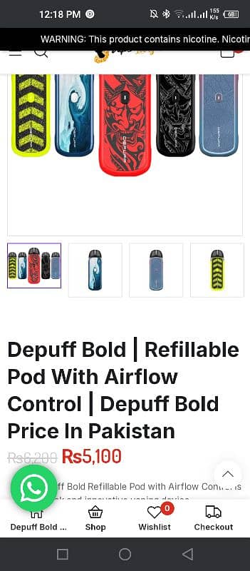 Vape pod. . . Depuff Bold 4