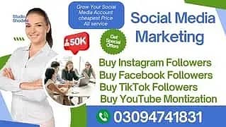 Social media marketing/TikTok,Followers,Instagram,Likes,YouTube,Views 0