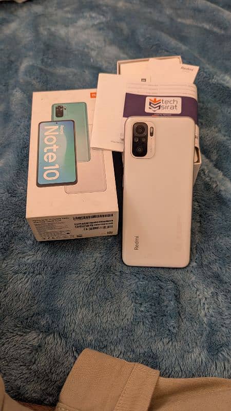 Redmi Note 10 in 10/10 condition with new battery and box 7