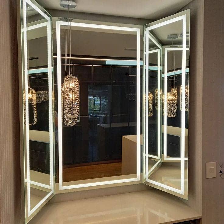 LED Mirror/saloon Vanity Mirror/parlor makeup table with led mirror 5