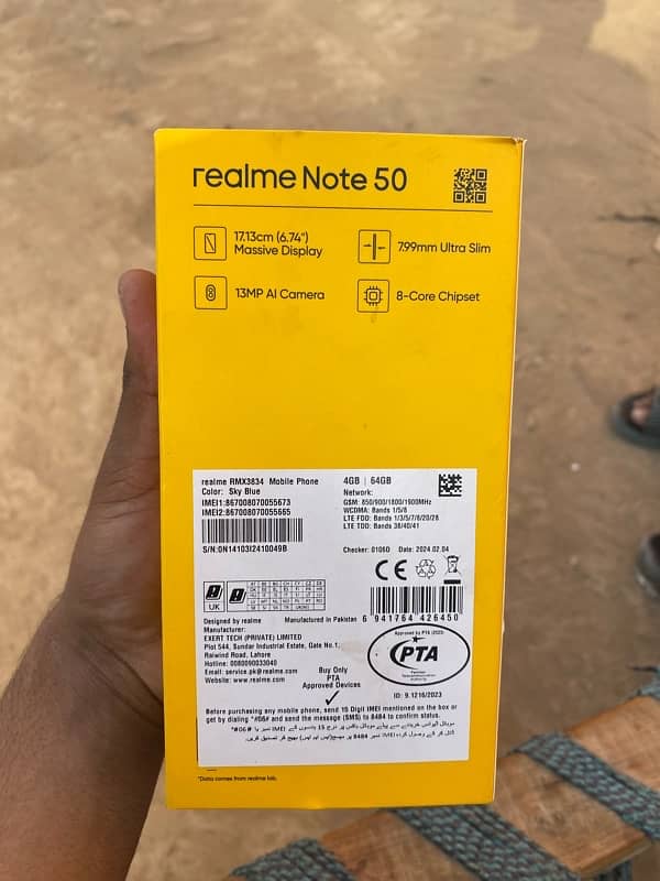 realme note 50 hai 4/64 gb for sale 9