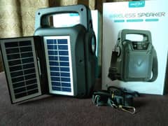 Double Platted Solar Speaker Latest Model