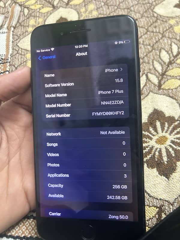 iPhone 7 Plus 256GB black colour battery change 2