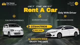 Rent a Car with driver Honda Civic & Sazuki Alto, Car Rental Services