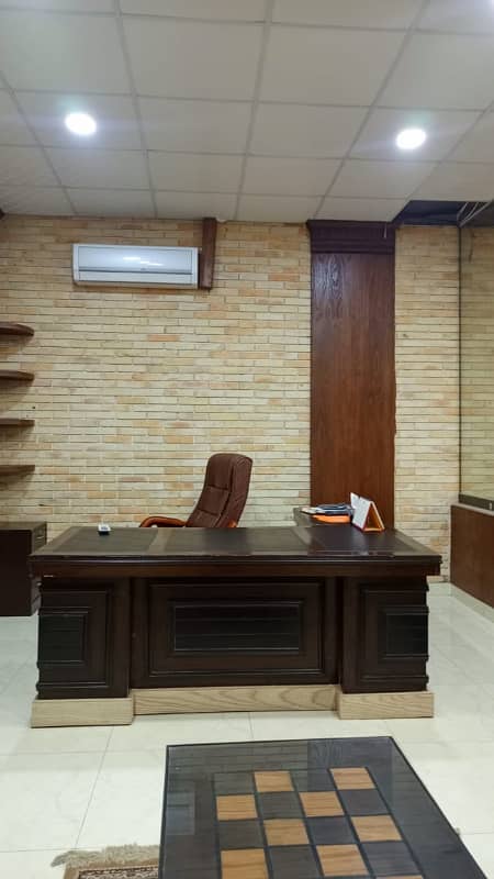 Furnished space for rent in johar town for Silent office (Call center + Software house + Marketing office and other setup as you want 7