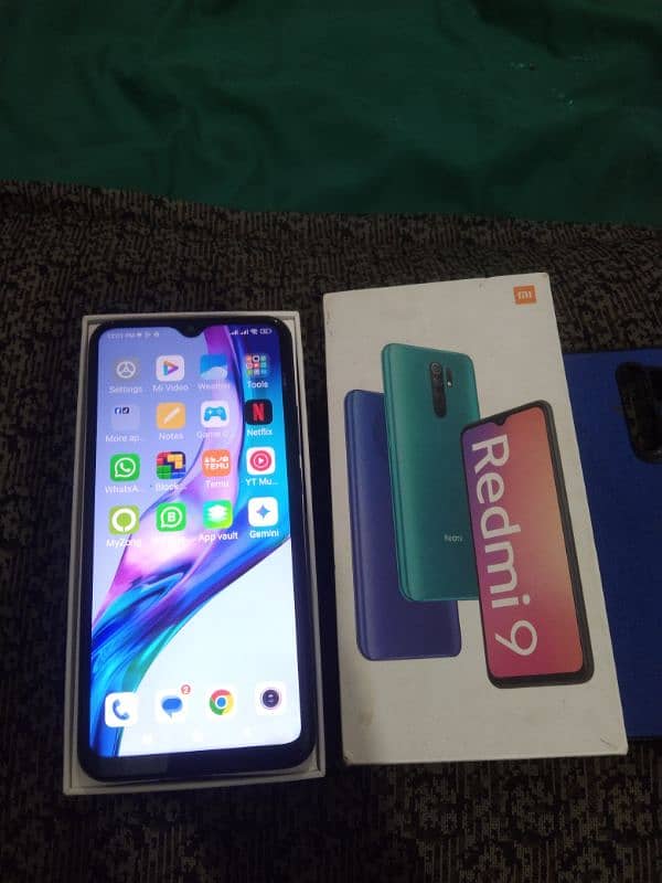 redmi 9 3/32 only box Hy 5